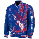 Football Blue Crew Baseball Jacket,  Fishing Passion Blue Jacket For Sport Lovers NFL167