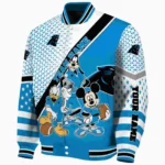 Rust Claws Baseball Jacket,  Mickey Donald Goofy Blue Jacket For Sport Lovers NFL167