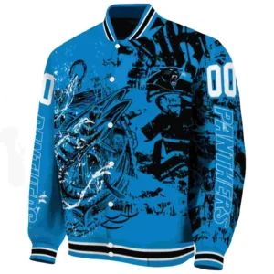 Victory Paws Baseball Jacket,  Fishing Art Blue Jacket For Sport Lovers NFL167