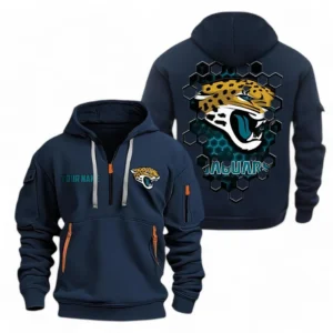 Training Hoodie Half Zipper, Fan-Friendly Logo Design NFL241 - Navy