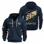 Performance Hoodie Half Zipper, Fan Edition Logo NFL700 - Navy