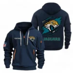 Performance Hoodie Half Zipper, Fan Edition Logo NFL700 - Navy