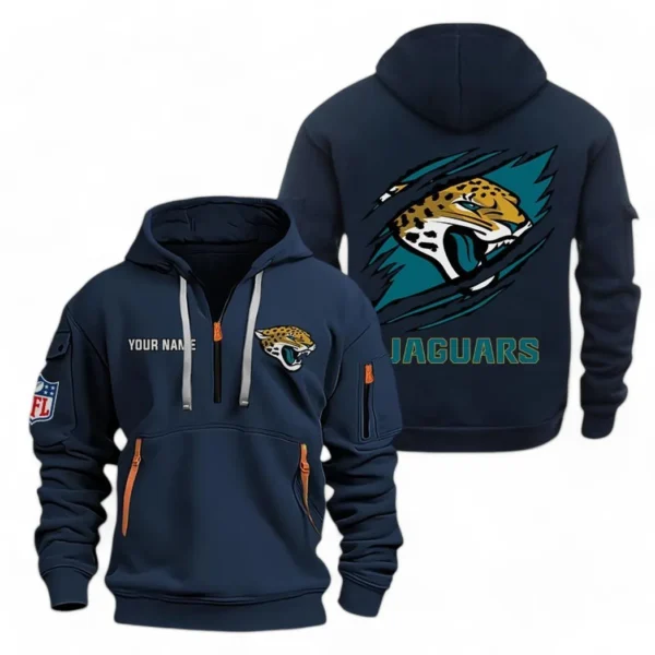Performance Hoodie Half Zipper, Fan Edition Logo NFL700 - Navy