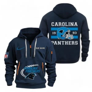 Performance Hoodie Half Zipper, Fan Edition Logo NFL780 - Navy