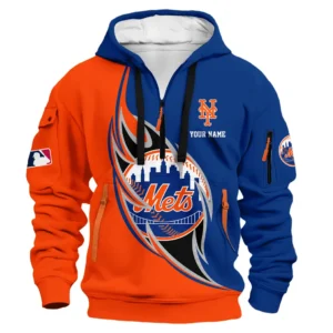 Culture of Support Hoodie Half Zip 3D Print, Game Day Half-Zip Hoodie PTHDF000MLB091625NYM