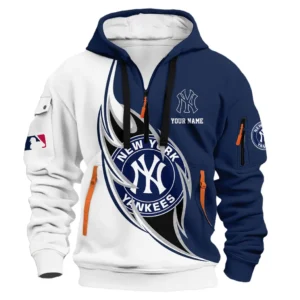 Culture of Tradition Hoodie Half Zip 3D Print, Supporter Spirit Hoodie PTHDF000MLB091625NYY