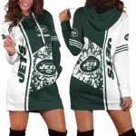 Big Apple Squad Hoodie Dress For Women, Athletic Spirit Hoodie Dress PTHDDYJ01
