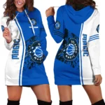 Hoop Energy Fans Hoodie Dress For Women, Pullover Hoodie Dress Women PTHDDOM1