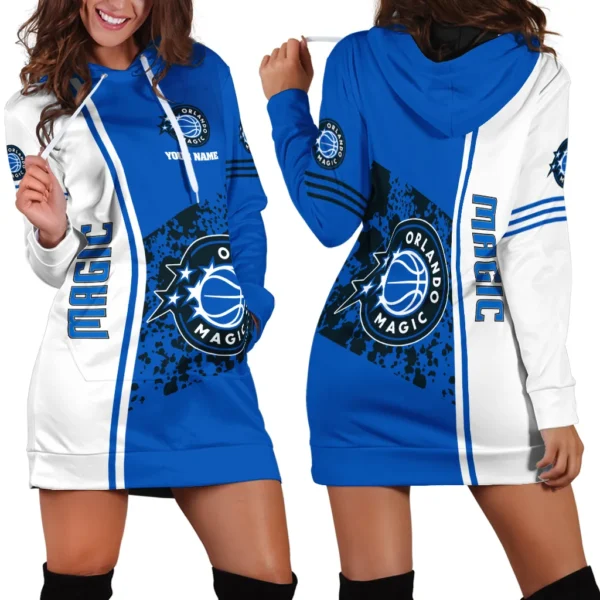 Hoop Energy Fans Hoodie Dress For Women, Pullover Hoodie Dress Women PTHDDOM1