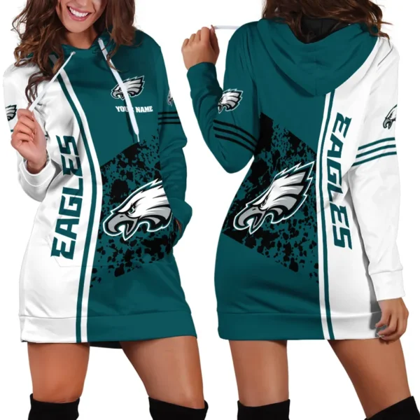 Eagle Crew Hoodie Dress For Women, True Fan Hoodie Dress PTHDDPE01