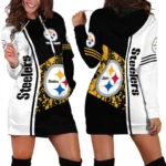 Steel Crew Hoodie Dress For Women, Stadium Nights Hoodie Dress PTHDDPS01