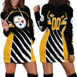 Black Pride Hoodie Dress Women, Heritage Fan Hoodie Dress PTHDDPS00