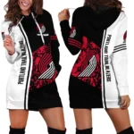 Rising Court Crew Hoodie Dress For Women, Everyday Women's Hoodie Dress PTHDDTB1