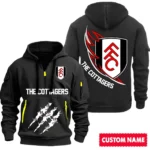 Performance Hoodie Half Zipper, Fan Edition Logo SPO012 - Black