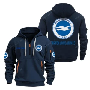 Training Hoodie Half Zipper, Fan-Friendly Logo Design SPO041 - Navy