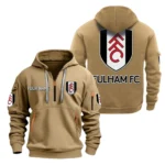 Outdoor Half-Zip Hoodie, Team Spirit Logo Design SPO041 - Khaki