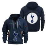 Urban Streetwear Hoodie, Half-Zip with Exclusive Logo SPO061 - Navy