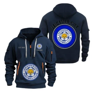 Training Hoodie Half Zipper, Fan-Friendly Logo Design SPO061 - Navy