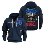 Urban Streetwear Hoodie, Half-Zip with Exclusive Logo SPO101 - Navy