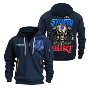 Urban Streetwear Hoodie, Half-Zip with Exclusive Logo SPO101 - Navy