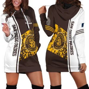 Bold Passion Flame Hoodie Dress, All-Season Hoodie Dress For Baseball Fans PTHDD000MLB092025SDP