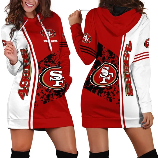 Golden Gate Pride Hoodie Dress For Women, Heritage Fan Hoodie Dress PTHDDSF01