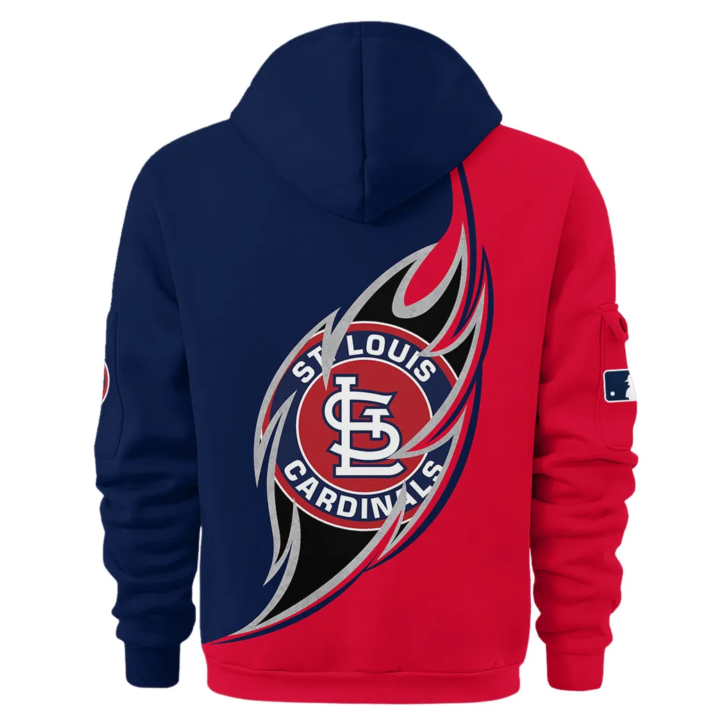 Together in Sport Hoodie Half Zip 3D Print, Supporter Spirit Hoodie PTHDF000MLB091625SLC - Image 2