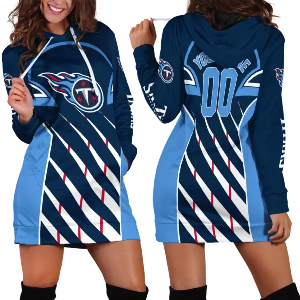 Match Day Squad Hoodie Dress Women, Sporty Women's Hoodie Dress PTHDDTT00