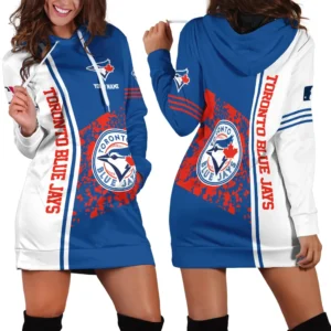 Legacy in Motion Hoodie Dress, Athletic Spirit Hoodie Dress For Baseball Fans PTHDD000MLB092025TBJ