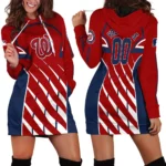 United Fan Flame Hoodie Dress Custom Name, Athletic Women's Hoodie Dress PTHDD000MLB091825WN