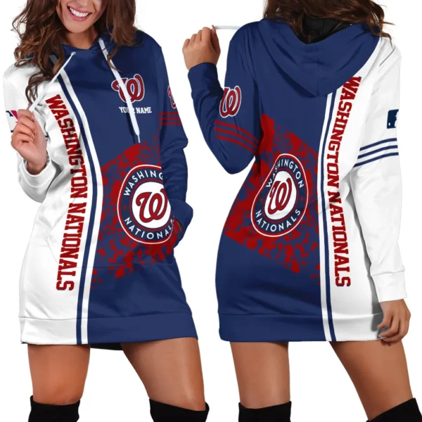 Culture of Motion Hoodie Dress, Heritage Fan Hoodie Dress For Baseball Fans PTHDD000MLB092025WN