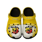 Motorsport Spirit Culture Clog, Stylish All Over Print Lightweight Shoes for Auto Fans and Streetwear Style CAR168 - Black