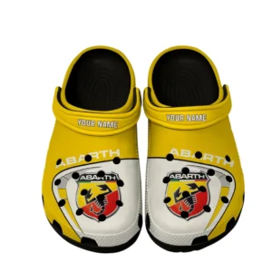 Motorsport Spirit Culture Clog, Stylish All Over Print Lightweight Shoes for Auto Fans and Streetwear Style CAR168 - Black