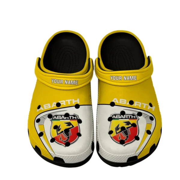 Motorsport Spirit Culture Clog, Stylish All Over Print Lightweight Shoes for Auto Fans and Streetwear Style CAR168 - Black