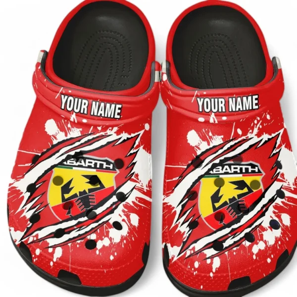 Automotive Theme Compact Sports Car Clog with Full Print Design, Stylish Everyday Comfort for Car Enthusiasts CAR560 - Black