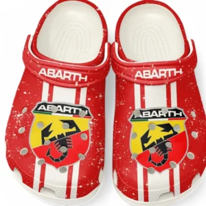Rally Car Lover’s All Over Print Clog, Slip-On Shoes for Daily Comfort and Garage Style CAR620 - White