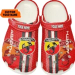 Custom Street Racing Style All Over Print Clog, Comfortable Slip-On Shoes for Everyday Wear CAR820 - White