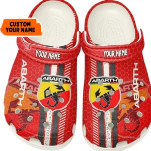 Custom Street Racing Style All Over Print Clog, Comfortable Slip-On Shoes for Everyday Wear CAR820 - White
