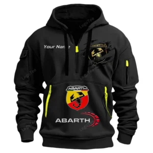 Hoodie Half Zipper Exclusive Logo Gift For Performance Auto Enthusiasts CAR113 - Black