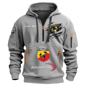 Hoodie Half Zipper Exclusive Logo Gift For Hot Hatchback Enthusiasts CAR113 - Gray