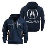 Hoodie Half Zipper Exclusive Logo Gift For Everyday Performance Drivers Enthusiasts CAR200 - Navy