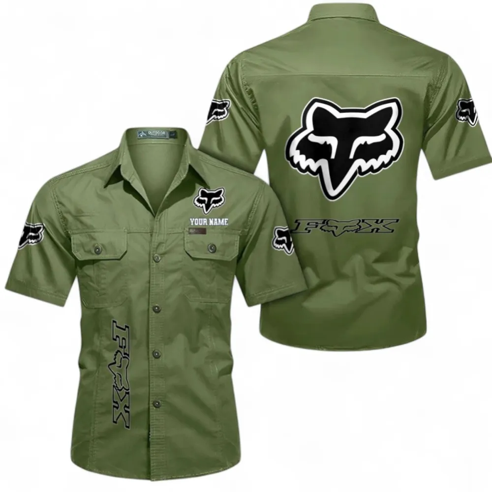 Adventure Riding Kit Men's Everyday Short Sleeve Shirt, Custom Name CAR392 - Fruit Green
