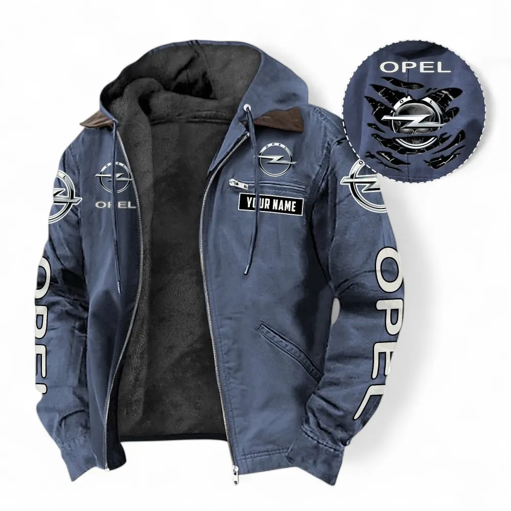 Affordable Automobile Hooded And Flannel Hoodie, Rugged & Sporty Hoodie For Car Lovers CAR391 - Navy Blue