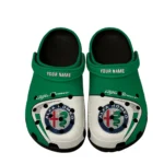 Automotive Theme Sleek Cruiser Clog with Full Print Design, Stylish Everyday Comfort for Car Enthusiasts CAR168 - Black