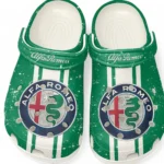 White Custom European Performance Car All Over Print Clog, Car Culture Inspired Footwear Gift for Men and Women CAR620