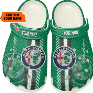 Personalized Elegant Touring Car Design Clog, Full Print Slip-On Footwear Gift for Car Lovers CAR820 - White