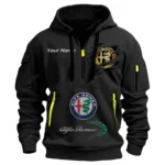 Hoodie Half Zipper Exclusive Logo Gift For Record-Breaking Auto Enthusiasts CAR113 - Black