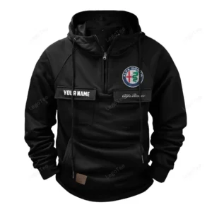 Performance Coupe Tactical Quarter Zip Hoodie, Exclusive Logo Hoodie For Car Enthusiasts CAR109 - Black