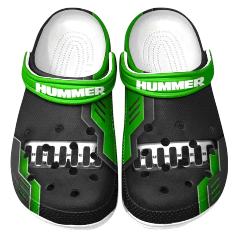 All Over Print All-Terrain SUV Clog, Automotive Lifestyle Inspired Shoes for Car Enthusiasts CAR185 - Green