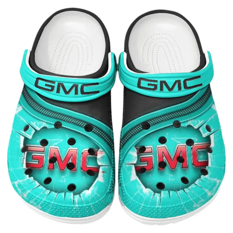 All Over Print Cargo Hauler Clog, Automotive Lifestyle Inspired Shoes for Car Enthusiasts CAR188 - Cyan
